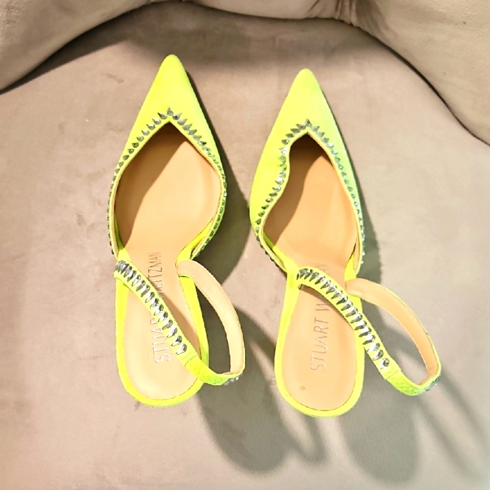 Stuart Weitzman Neon GREEN Women's Shoes/ NEVER WORN